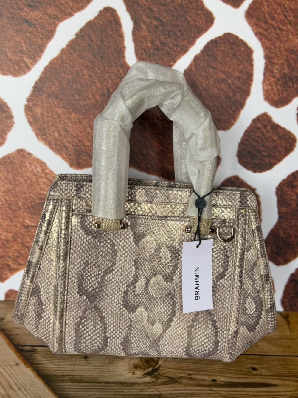 NWT Brahmin Small Arden Gold Blissful Snake BRAHMIN CAPSULE LIMITED EDITION $415 - Picture 14 of 16